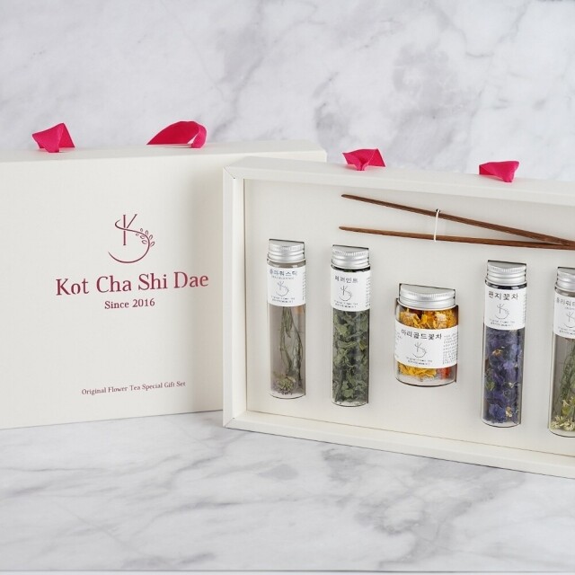 꽃차시대,꽃차시대 꽃차선물세트 5종(기념일 명절)