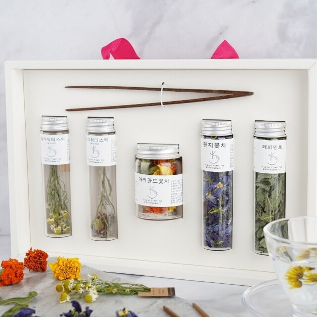 꽃차시대,꽃차시대 꽃차선물세트 5종(기념일 명절)